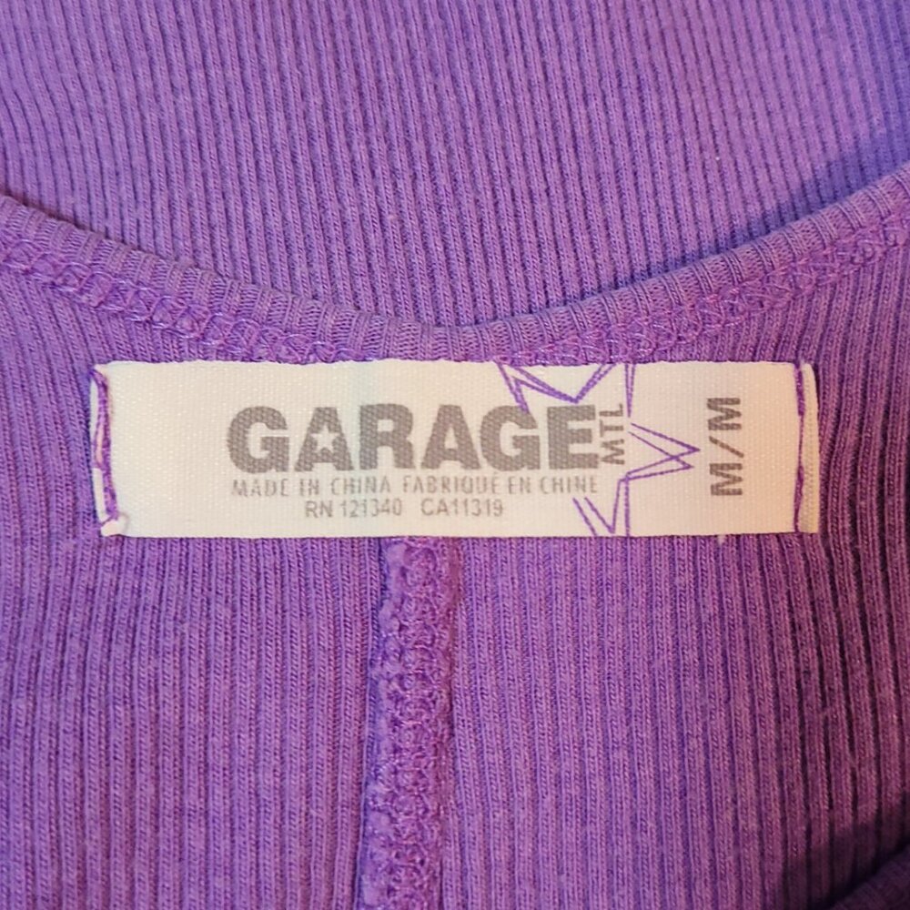 $1 | M | Garage | Pima Ribbed Tank Top - Picture 4 of 5
